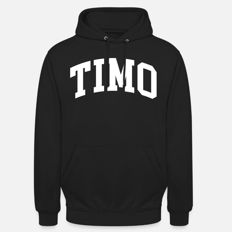 Timo - Sweat-shirt à capuche unisexe - noir
