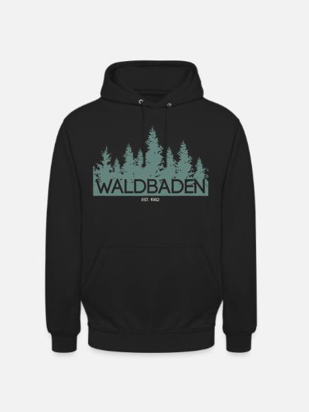 Waldbaden - Unisex Hoodie - Schwarz