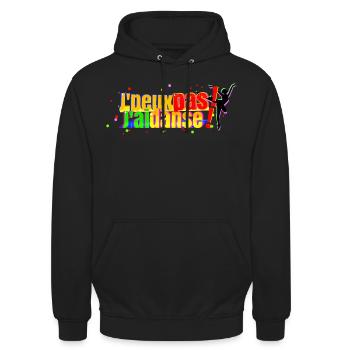 J'peux pas j'ai danse - Sweat-shirt à capuche unisexe - noir - Devant - Alina (178cm) & Michal (187cm)