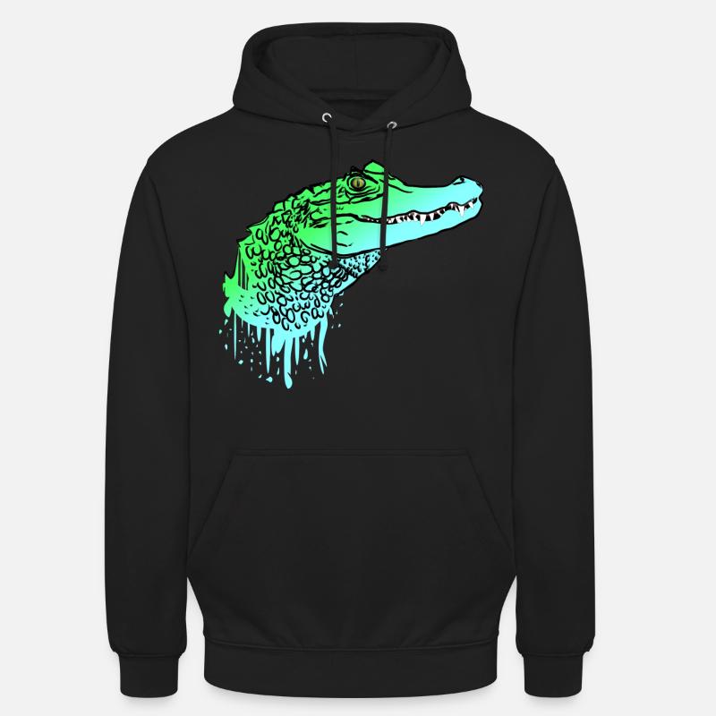 Crocodile crocodile lizard alligator - Unisex Hoodie - black