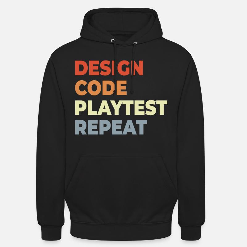 Game Development Workflow - Unisex Hoodie - black