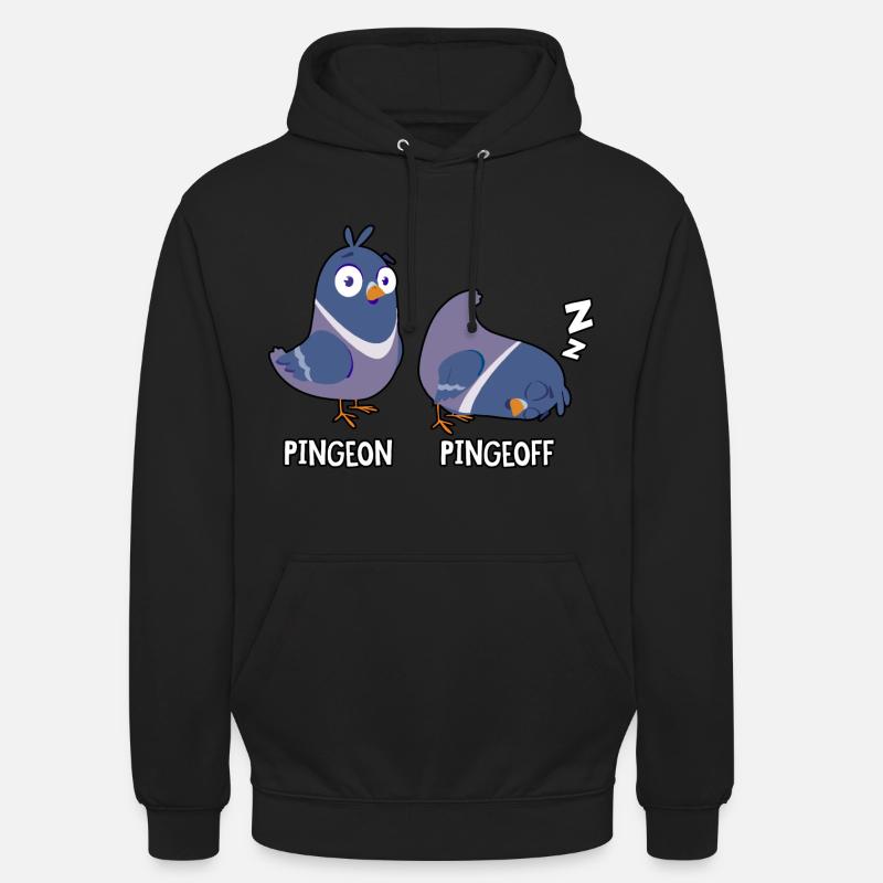 Pingeon Pingeoff - Unisex Hoodie - Schwarz