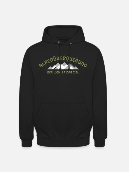 Alpenüberquerung 2C - Unisex Hoodie - Schwarz