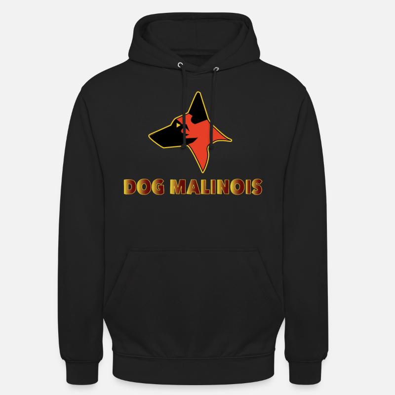 Malinois Hund - Unisex Hoodie - Schwarz