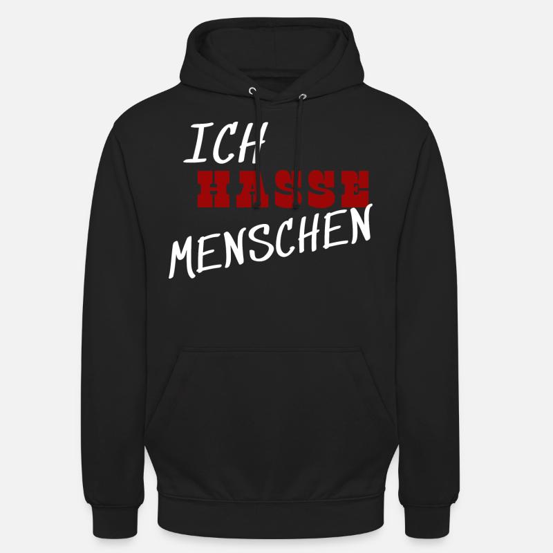 I hate people - Unisex Hoodie - black