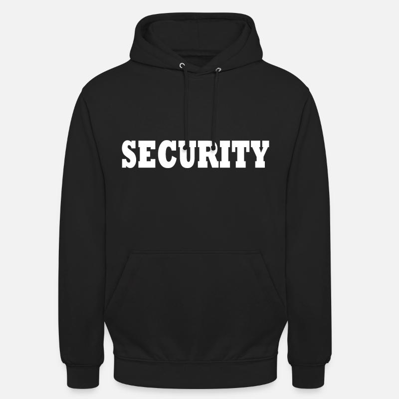 Service de sécurité - Sweat-shirt à capuche unisexe - noir