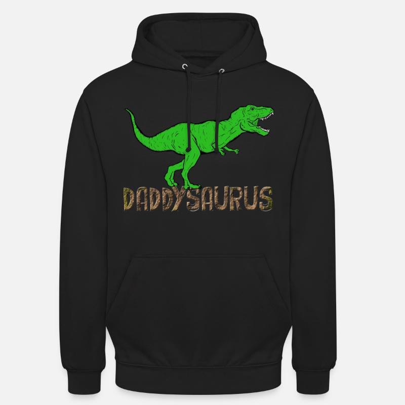 Daddysaurus - Sweat-shirt à capuche unisexe - noir
