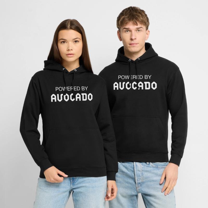 Powered By Avocado Sweat-shirt à capuche unisexe