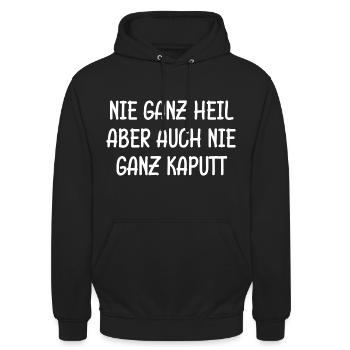 Lada Shiguli Russischer Suv - Unisex Hoodie - Schwarz - Vorne - Alina (178cm) & Michal (187cm)