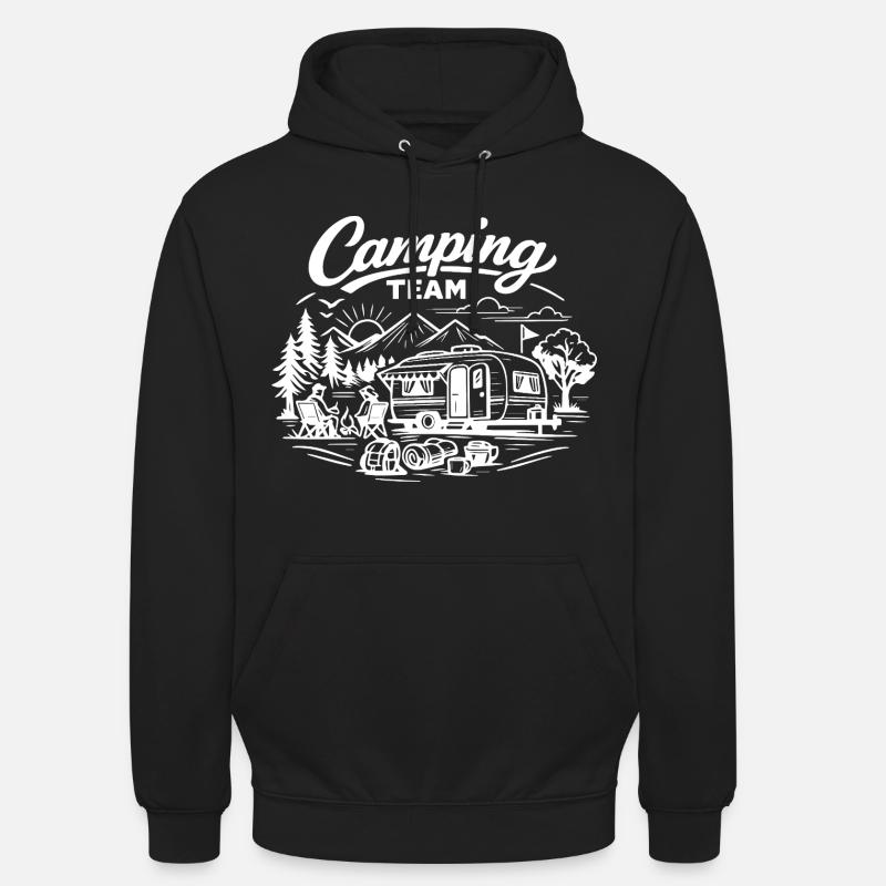 Camping Team Wagon - Unisex Hoodie - black