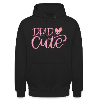 Dead CUTE goth pastel - Sweat-shirt à capuche unisexe - noir - Devant - Alina (178cm) & Michal (187cm)