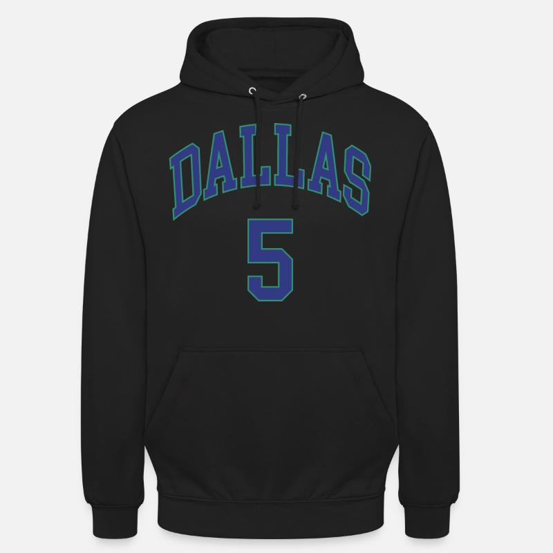 Dallas 5 - Sweat-shirt à capuche unisexe - noir