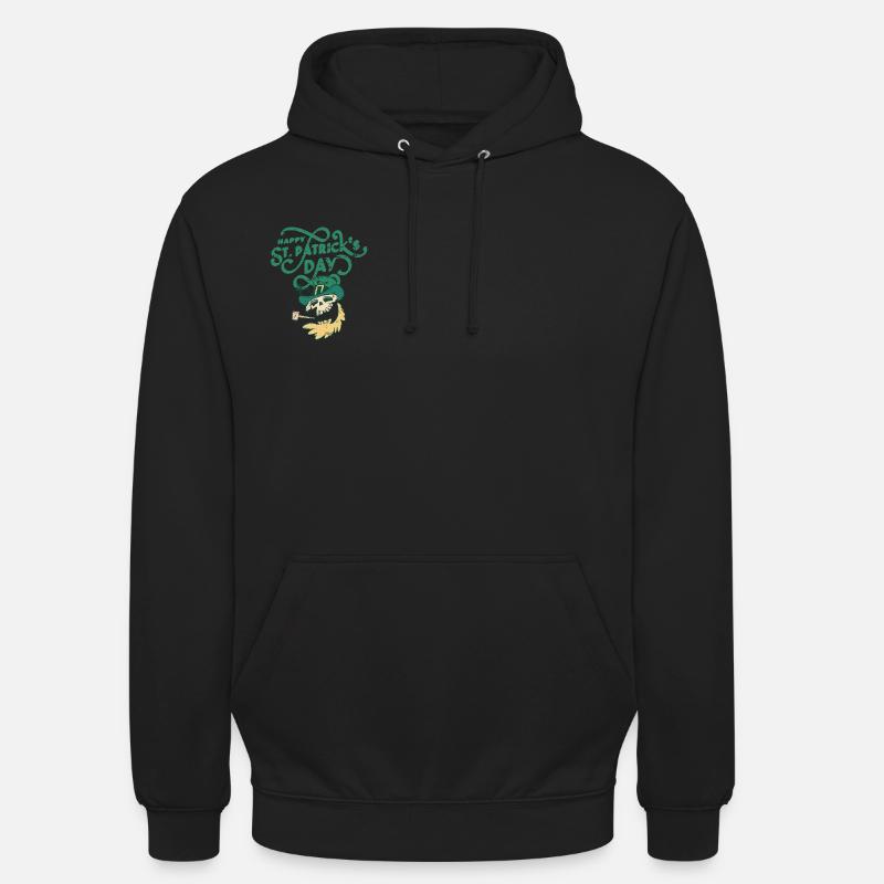 Saint-Patrick, - Sweat-shirt à capuche unisexe - noir