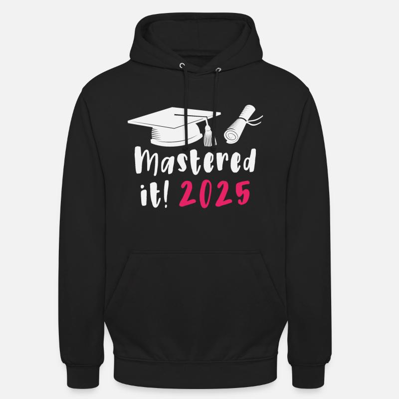 Mastered 2025 Master Diplômé 2025 - Sweat-shirt à capuche unisexe - noir