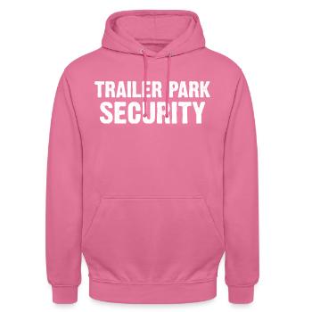 Trailer Park Security - Unisex Hoodie - Pink - Vorne - Alina (178cm) & Michal (187cm)