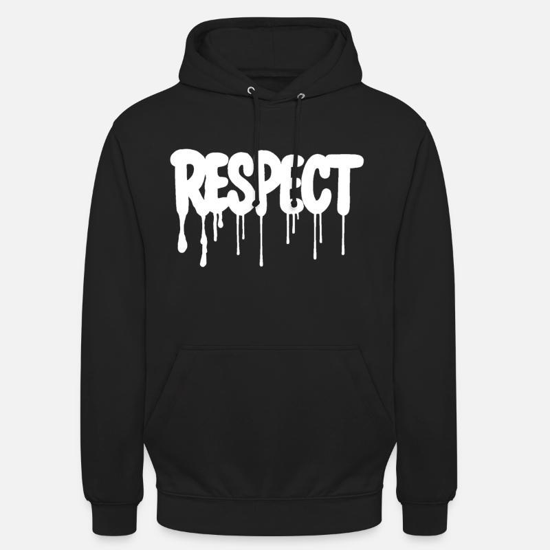 RESPECT Graffiti Design - Unisex Hoodie - black