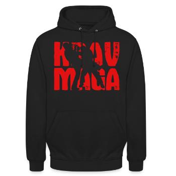 Krav Maga MMA Selbstverteidigung - Unisex Hoodie - Schwarz - Vorne - Alina (178cm) & Michal (187cm)