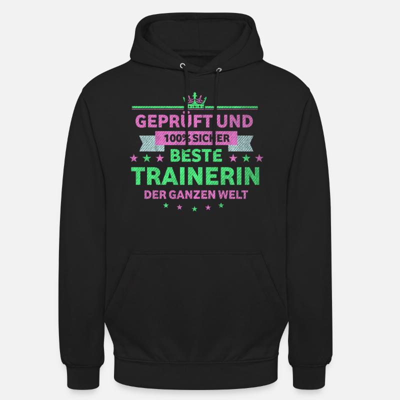 Trainer beste Trainerin - Unisex Hoodie - Schwarz