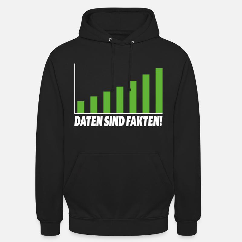 Daten sind Fakten - Unisex Hoodie - Schwarz