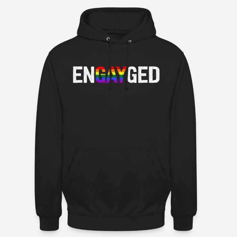 Engayé - Sweat-shirt à capuche unisexe - noir