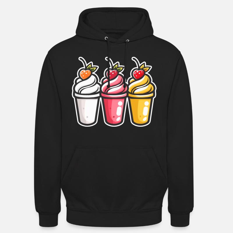 Coupes de glace - Sweat-shirt à capuche unisexe - noir