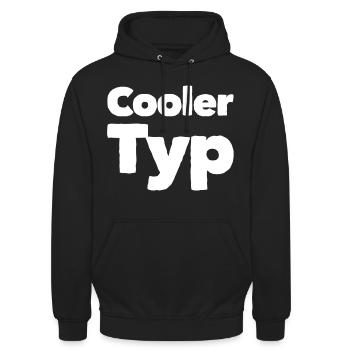 COOLER TYP - Unisex Hoodie - Schwarz - Vorne - Alina (178cm) & Michal (187cm)