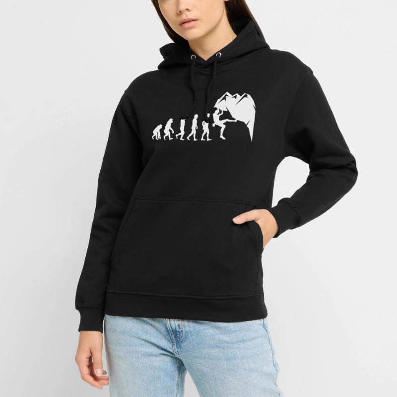 Klettern Boulder Wall Climber Evolution Unisex Hoodie