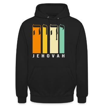 Yeshua Jude Jüdisch Judentum - Unisex Hoodie - Schwarz - Vorne - Alina (178cm) & Michal (187cm)