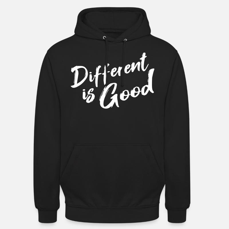 Différent est bon - Sweat-shirt à capuche unisexe - noir
