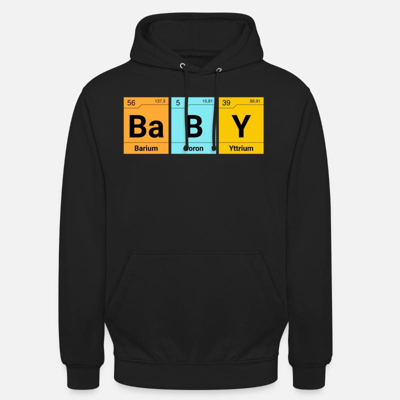 Éléments de chimie bébé - Sweat-shirt à capuche unisexe - noir