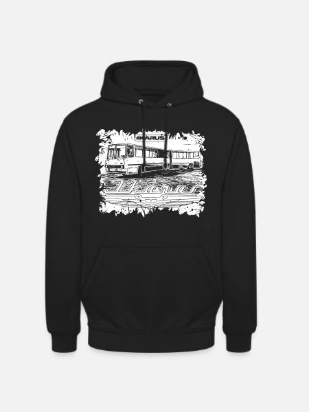 Ikarus Bus articulated bus - Unisex Hoodie - black