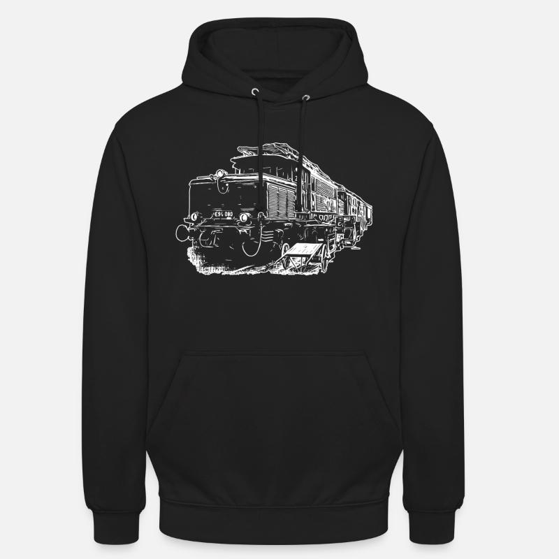 E94 Train Le Crocodile - Sweat-shirt à capuche unisexe - noir