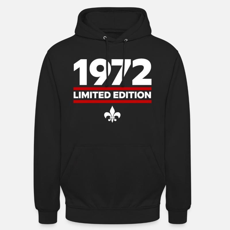 Édition limitée de 1972 - Sweat-shirt à capuche unisexe - noir