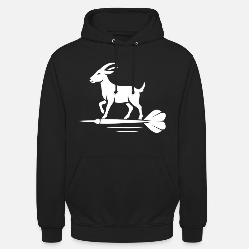 Bock auf Dart - Sweat-shirt à capuche unisexe - noir