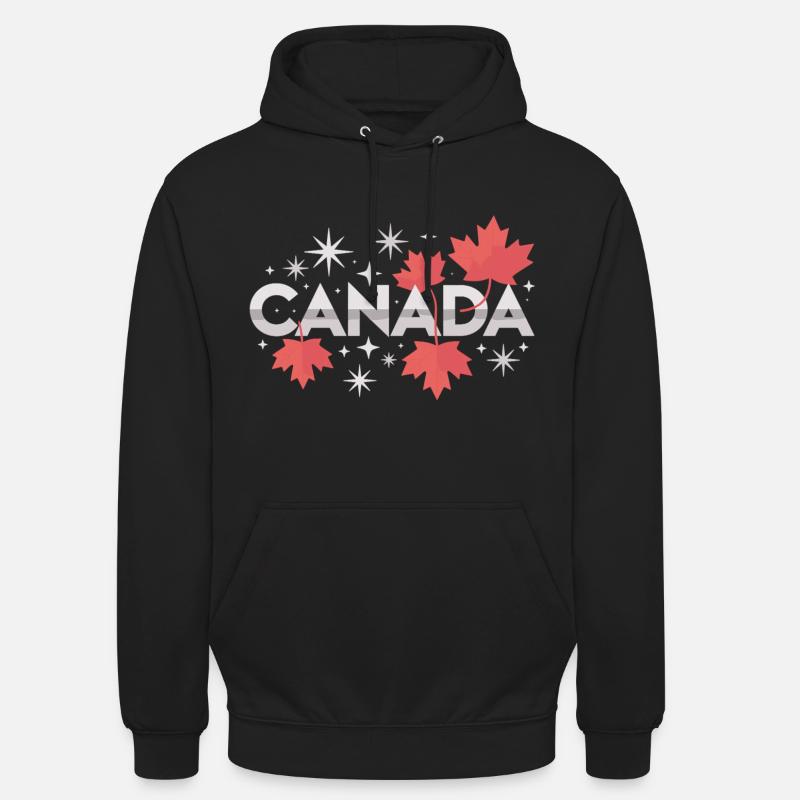 Canada Maple Leaf Gift Idea - Unisex Hoodie - black