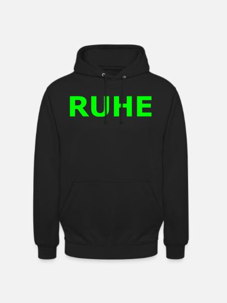 RUHE - Unisex Hoodie - Schwarz