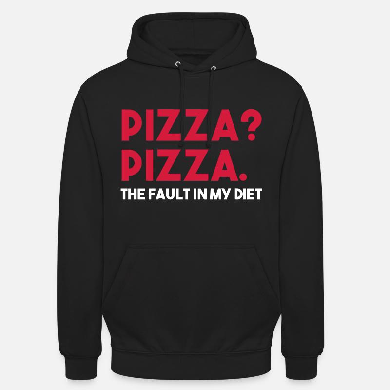 PIZZA? PIZZA. La faille dans mon régime - Sweat-shirt à capuche unisexe - noir
