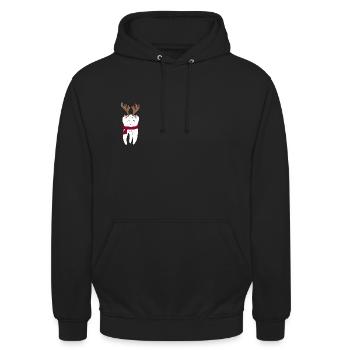 Dentist Christmas - Unisex Hoodie - black - Front - Alina (178cm) & Michal (187cm)