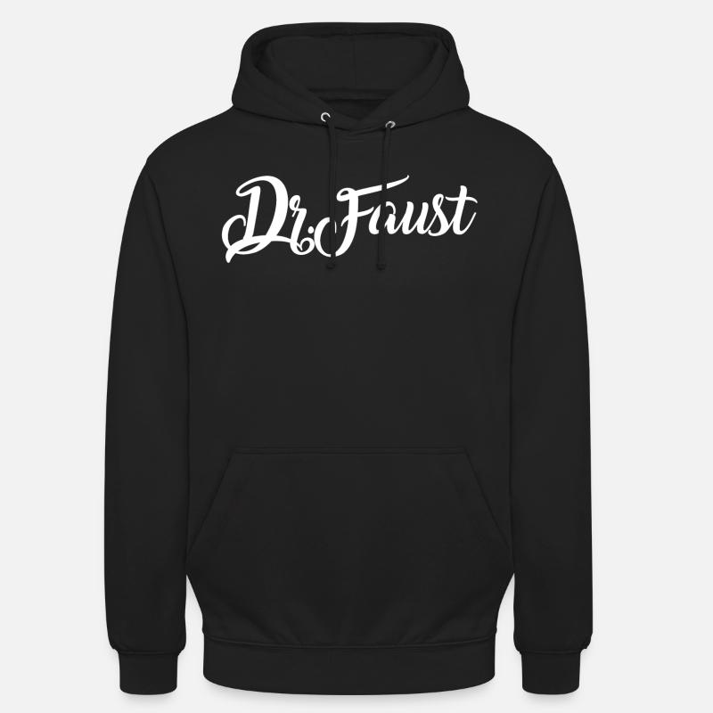 Dr. Typographie Faust - Sweat-shirt à capuche unisexe - noir