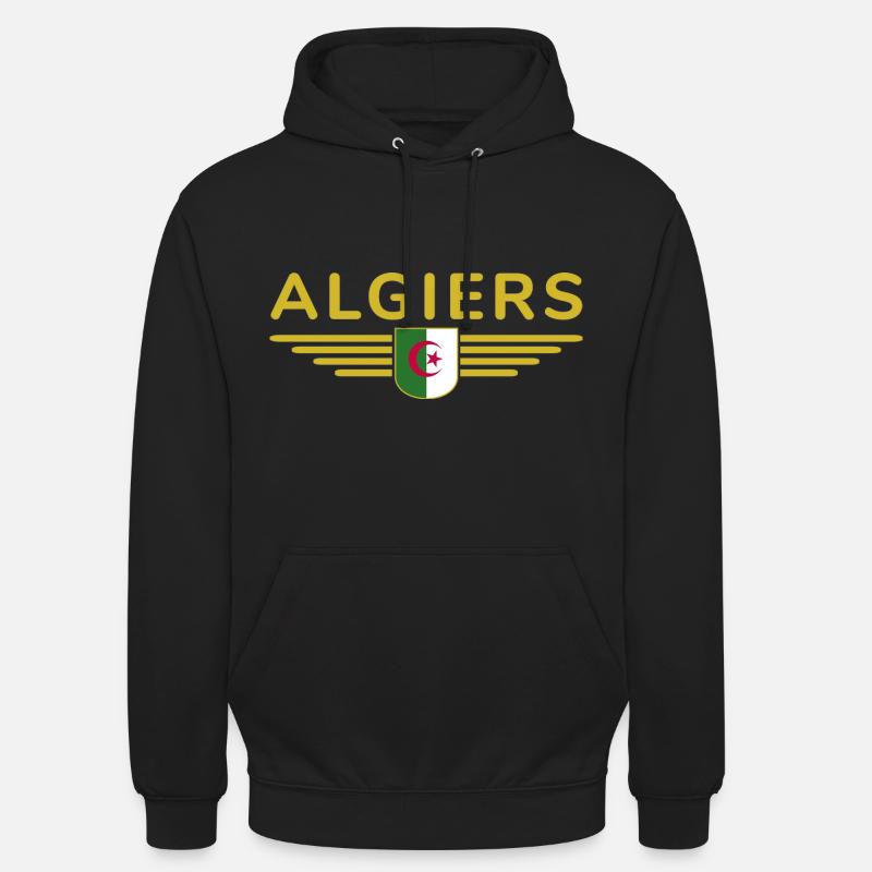 Alger Design – Capitale de l’Algérie - Sweat-shirt à capuche unisexe - noir