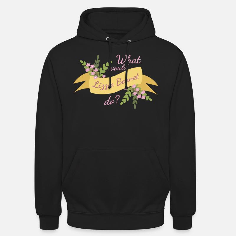 Que ferait Lizzie Bennet ? Ii - Sweat-shirt à capuche unisexe - noir