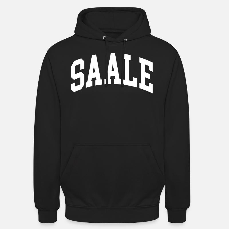 Saale - Sweat-shirt à capuche unisexe - noir