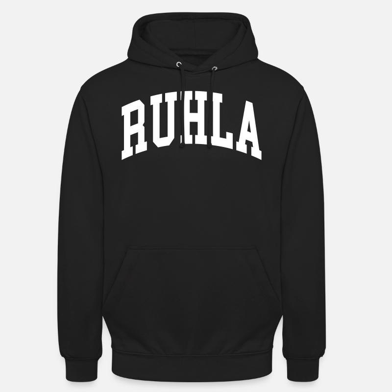 Ruhla - Sweat-shirt à capuche unisexe - noir