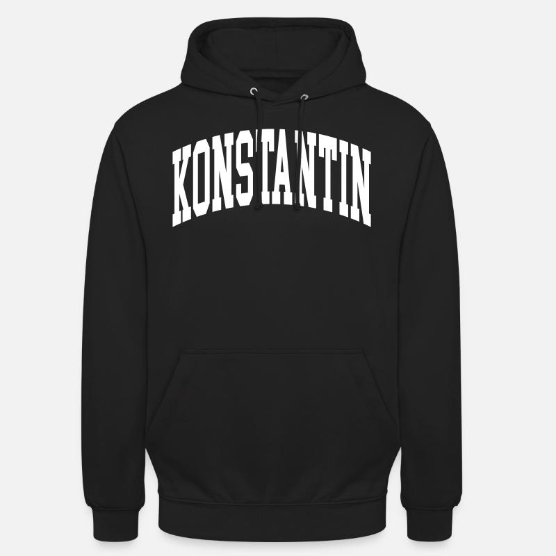 Konstantin - Sweat-shirt à capuche unisexe - noir