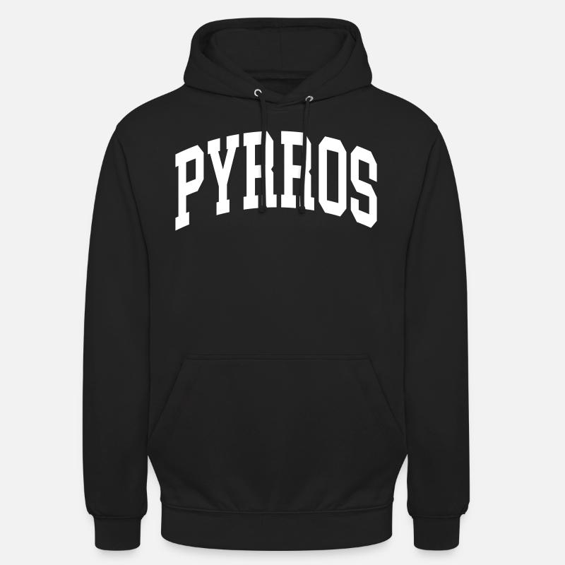 Pyrros - Sweat-shirt à capuche unisexe - noir