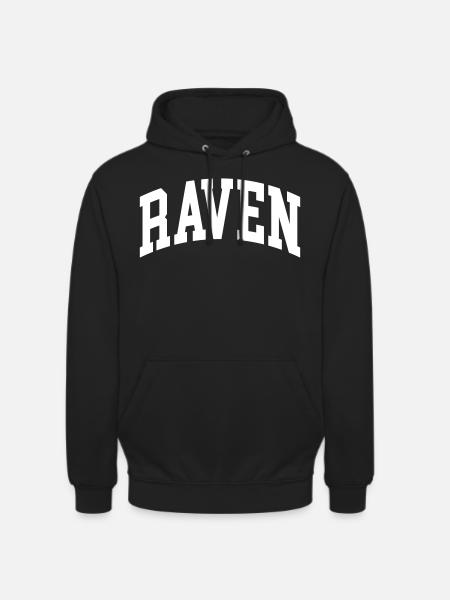 Rave - Sweat-shirt à capuche unisexe - noir
