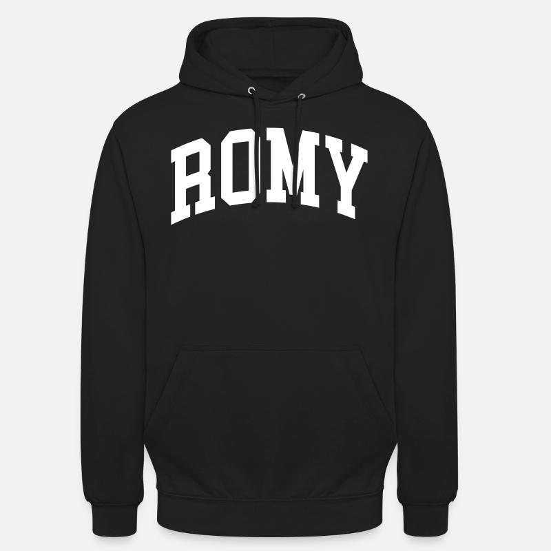 Romy - Sweat-shirt à capuche unisexe - noir
