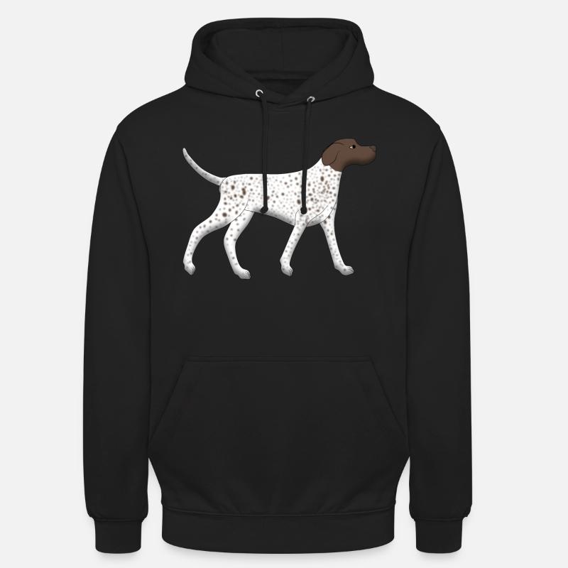 Pointer rennt - Unisex Hoodie - Schwarz