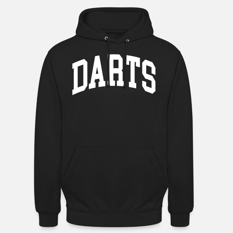 Fléchettes - Sweat-shirt à capuche unisexe - noir