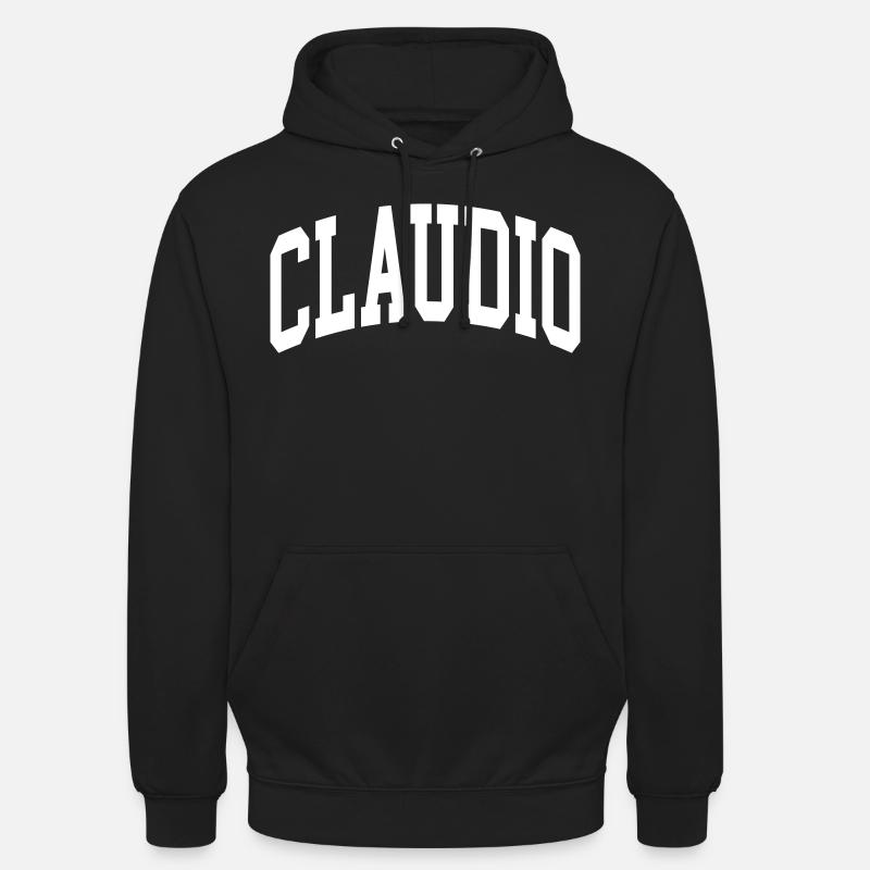 Claudio - Sweat-shirt à capuche unisexe - noir